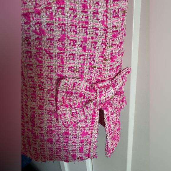 New Girls Lilly Pulitzer Tweed Shift Dress - Picture 3 of 5